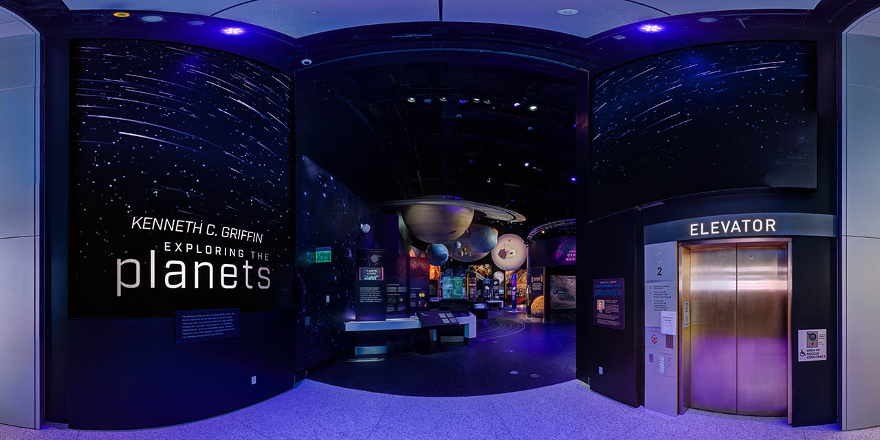 Planetary science displays in Exploring the Planets