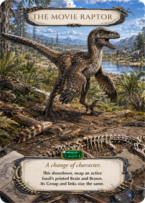The Movie Raptor Adaptation card