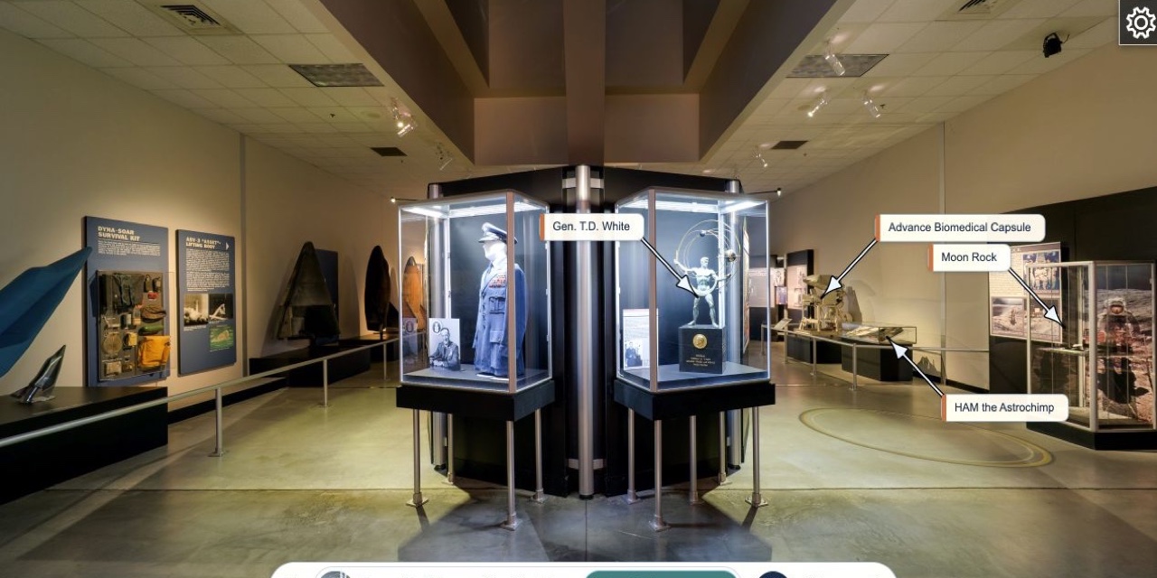 Missile and spaceflight displays in the National Museum of the U.S. Air Force