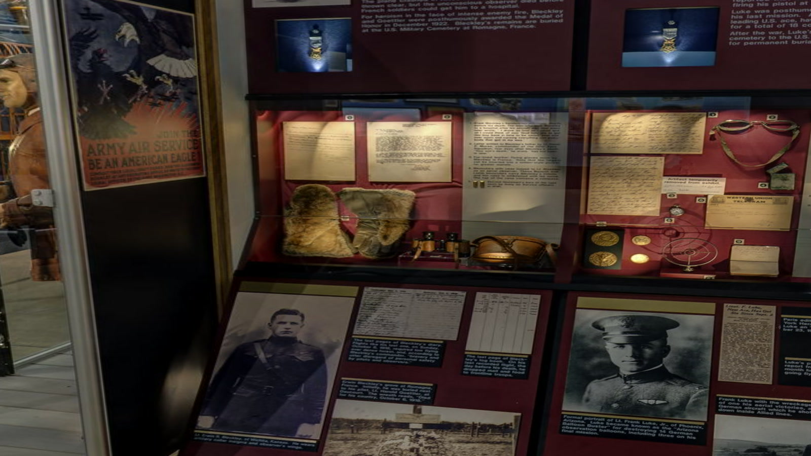 Lt. Erwin R. Bleckley in the gallery