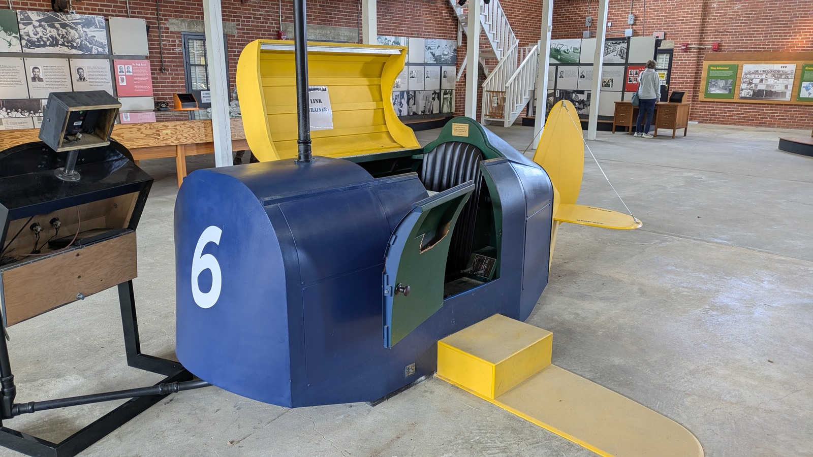 Link Trainer flight simulator on exhibit