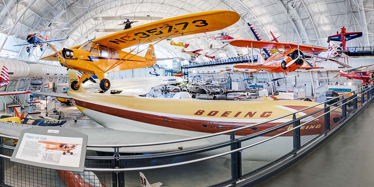 Historic aircraft displayed throughout the Steven F. Udvar-Hazy Center